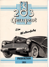 Load image into Gallery viewer, Peugeot 203 •  Ein Welterfolg