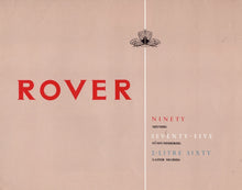 Laden Sie das Bild in den Galerie-Viewer, Rover 90 &amp; 75 &amp; 2-Liter Sixty