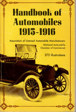 Laden Sie das Bild in den Galerie-Viewer, Handbook of Automobils 1915 - 1916