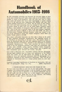 Handbook of Automobils 1915 - 1916
