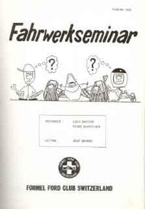 Fahrwerkseminar - Formel Ford Club Switzerland
