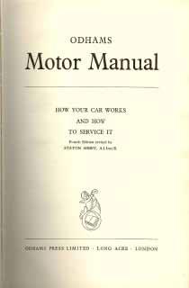 Odhams Motor Manuel