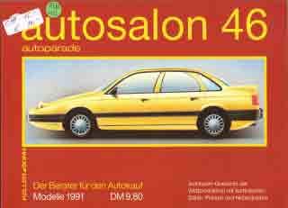 Autosalon 46 -autoparade - Modelle 1991
