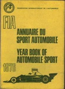 Annuaire de Sport Automobile / Year book of Automobile Sport 1976