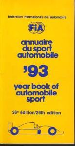 Annuaire du sport automobile'93
