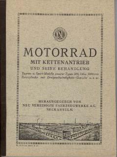 NSU Touren- u. Sportmodelle 500, 750 u. 1000 ccm (Reprint)