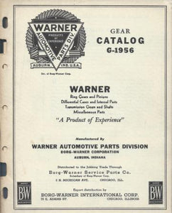 Warner . Gear Catalog G-1956