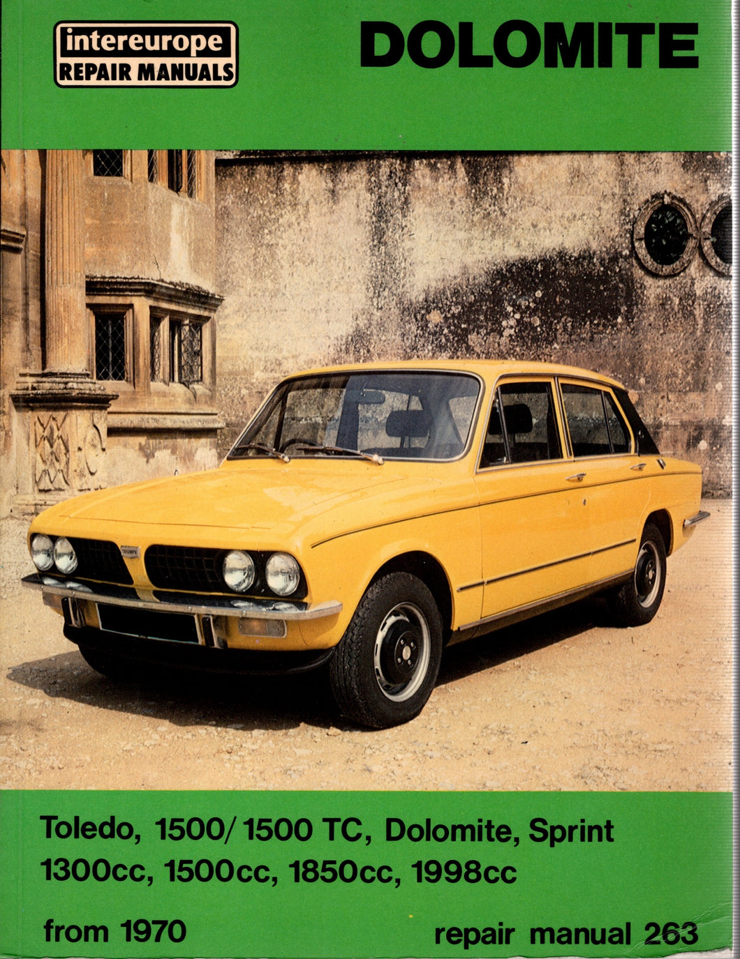 Dolomite   Toledo / 1500 & 1500 TC / Sprint / 1300 • 1500 • 1850 • 1998