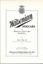 Laden Sie das Bild in den Galerie-Viewer, Watsonian Sidecars
