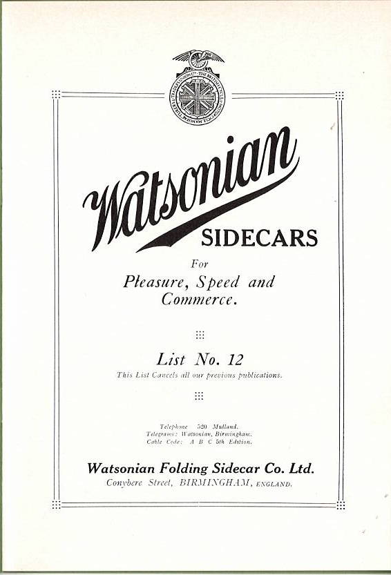 Watsonian Sidecars
