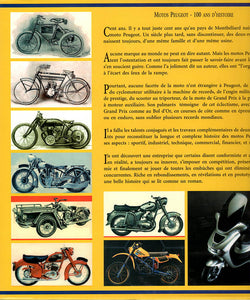 Motos Peugeot . 1898 - 1998 . 100 ans d'histoire