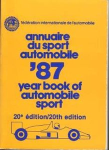 Annuaire du sport automobile/ Yearbook of Automobile Sport '87