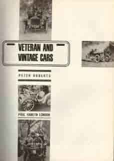 Veteran and Vintage Cars